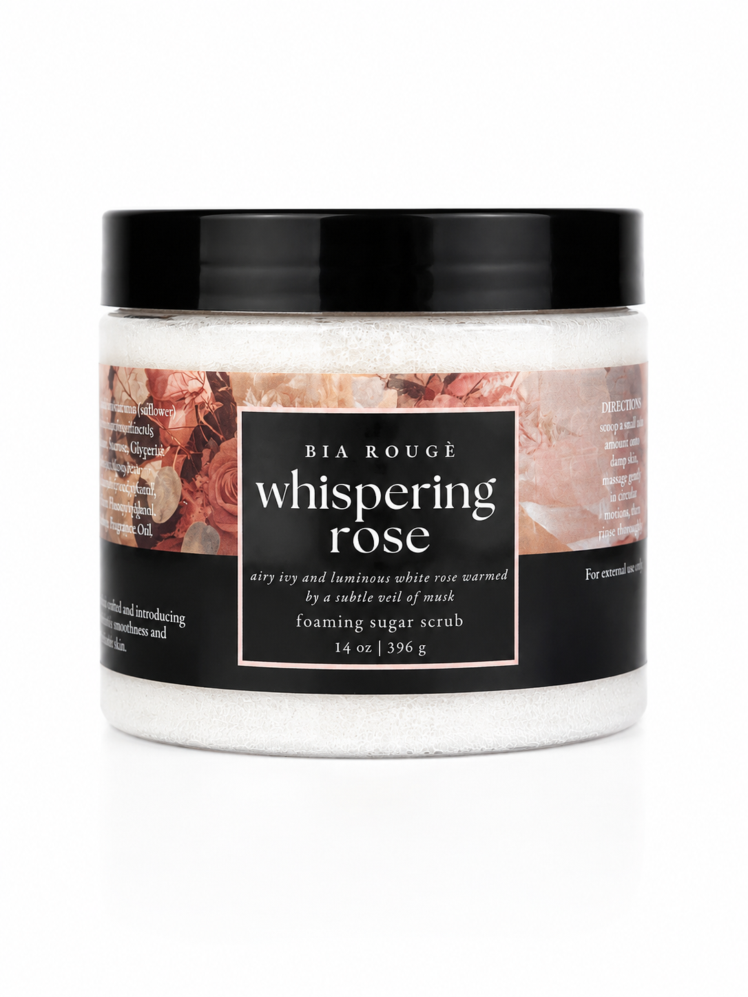 Whispering Rose Foaming Sugar Scrub